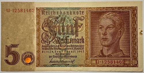 Deutsches reich reichsmark - reich, 5