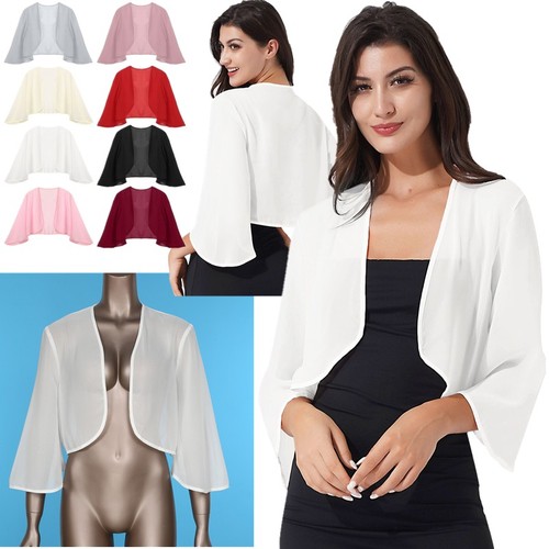 Damen bolero schal chiffon - damen,