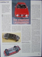 ALFA ROMEO GIULIA Sprint GTA in 1-24 von Tamiya......ein Modellbericht #9805m