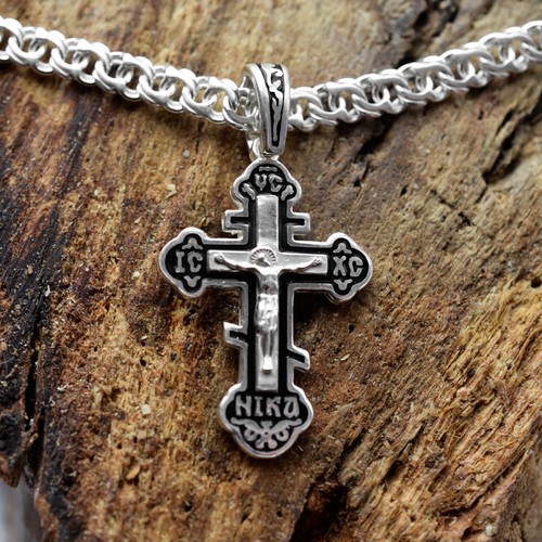 Kreuz 925 silber orthodox - kreuz,