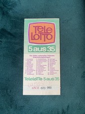 Lotto DDR Lottoschein Tele