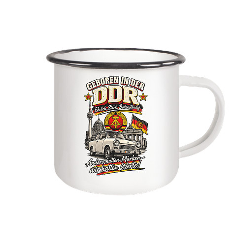 Ddr tasse emaille geboren - tasse,