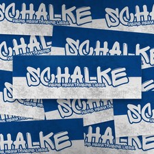 100x Schalke Aufkleber/