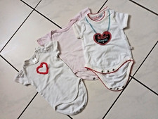 3 sehr schöne Kurzarmbodysfür Mädchen, Gr.50/56