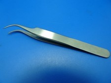 Feinmechaniker Uhrmacher Pinzette gebogen + spitz INOX Top Qualität rostfrei NEU