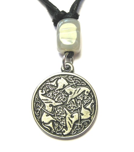 Zinn amulett keltischer knoten - zinn-amulett,