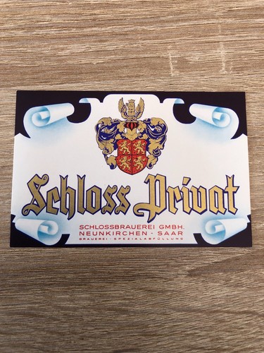 Bieretikett schlossbrauerei - bieretikett,