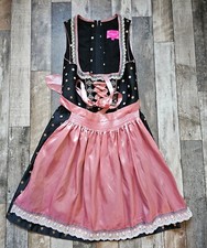Krüger Dirndl Madl Gr. 34 gebraucht neuwertig knielang schwarz / lachs Mod.40457
