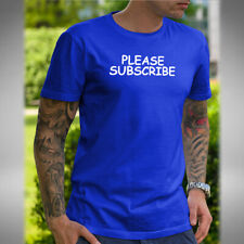 Please Subscribe Herren T-Shirt Lustig Social Media