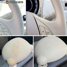 Fiat 500 Lederfarbe ivory / elfenbeinweiss Leder-Sitze-Lenkrad Kunstleder