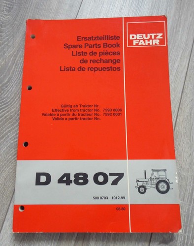 Deutz fahr schlepper d4807 - fahr,