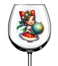 12x bunte Weihnachten Mädchen