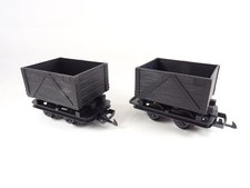LGB Spur G Hochbordwagen für Feldbahn schwarz (2 Stück), gebraucht, ohne Verp.