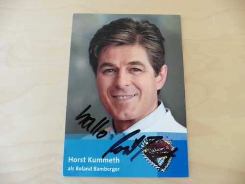 Horst kummeth autogrammkarte - horst,