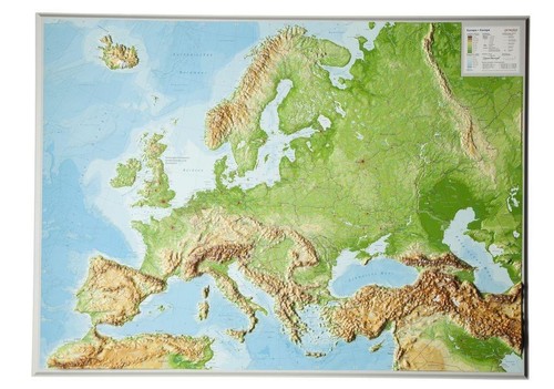 Europa reliefkarte groß - europa,,