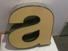 großer Metall Alu Buchstabe " kleines a" Werbung ca.41 cm hoch ca.12cm dick