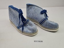 Hausschuhe Fliz alt DDR blau