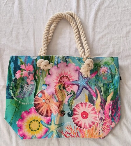 Strandtasche hip buntes - strandtasche, motiv