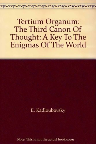 Tertium organum the third - tertium,