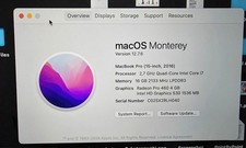 Apple MacBook Pro 15 Zoll (2016) Quad-Core I7 2,7GHz 16GB 500GB SSD TouchBar/ID