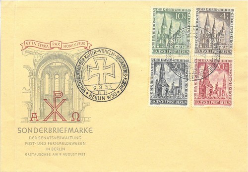 Berlin minr 106 109 - fdc, vom