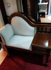 Telefonbank Antike Holz