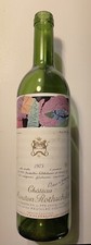Chateau Mouton Rothschild 1975, Andy Warhole Etikett !!leere!! Flasche