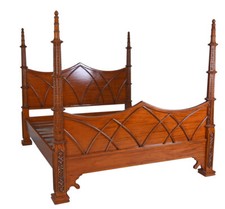 Doppelbett Mahagoni Ehebett