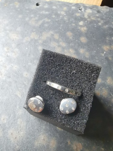 Diamant ring set gebürstet - ring,