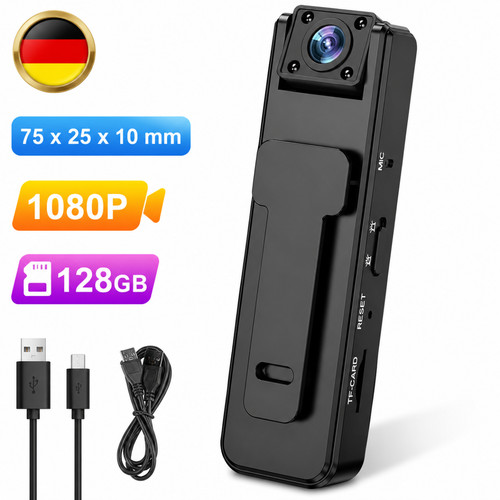 Mini 1080p körperkamera - 1080p, hd