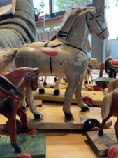 22 Antike Spielzeug Pferde Pferdegespann 1900-1960 Konvolut Sammlung zB Prohag 