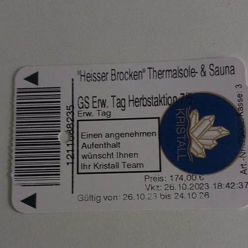 Karte thermalsole sauna - karte,
