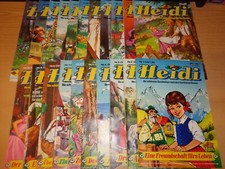Heidi Nr.1-21 komplett Bastei Comic Heft 1976 1977 Großband 1.Serie