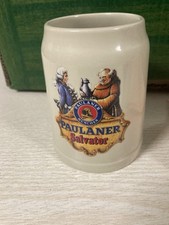 Bierkrug Paulaner Salvator 0,25 Steinkrug Tonkrug Sammeln Bier Brauerei