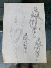 ANTIKE ZEICHNUNG 41x59cm