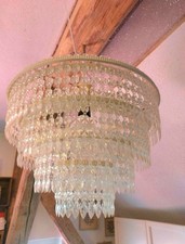 Origineller Kronleuchter, Lüster aus den 70ern, Vintage, Panton Eames Ära