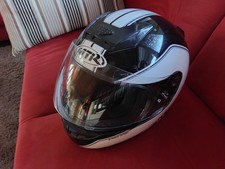 Motorrad Helm Schwarz Weiß