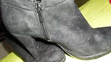 Zara Ankle Boots High Heels Stiefeletten schwarz Gr. 40  Plateausohle