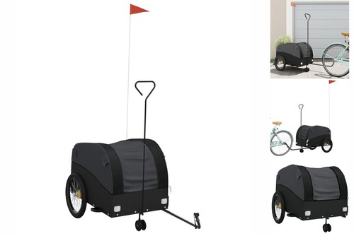 Fahrradanhänger schwarz kg - 45,