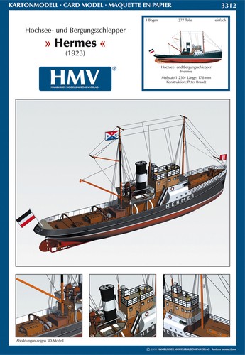 Kartonmodell hochseeschlepper - kartonmodell,