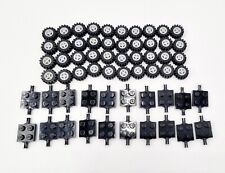 Lego Reifen Räder Achsen 4624 3641 40x + 20  Aufhängung Befestigung 4600 grau