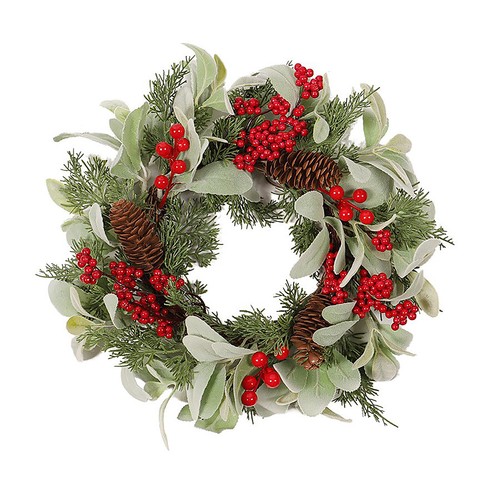 Weihnachtskranz mit hasenohren - weihnachtskranz,