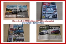 Mercedes C 63 AMG Edition 507PS Literaturpaket - 2 komplette Zeitschriften