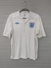 Umbro T-Shirt Trikot Shirt #10 Rooney England Nationalelf Gr. 42 L Weiß 2010-12