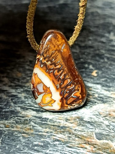 Boulder opal anhänger - boulder,