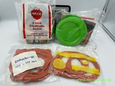Weck Deckel 100er 5er Pack, Einkochgummis 10er Pack 83x97mm o. 103x117mm Ringe