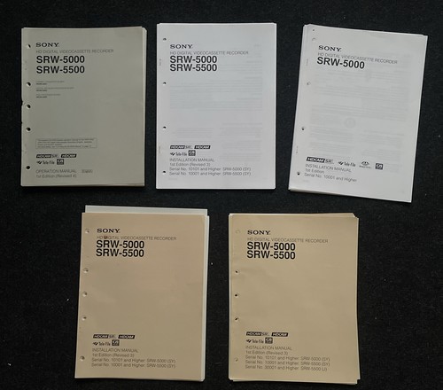Sony srw 5000 - srw-5000, srw-5500