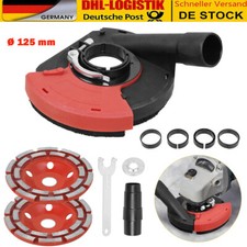 Absaughaube Staubabsaugung für Winkelschleifer Profi Diamantschleiftopf Ø 125 mm