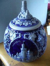 Bowle Topf mit Deckel Steingut