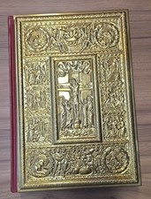 Gold Bibel mit Stichen geb